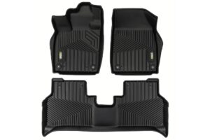 Гумени и мокетени стелки 3 части черни за Audi Q4 e-tron, Cupra Born, Cupra Tavascan, Skoda Enyaq, Skoda Elroq, VW ID.4 и ID.5